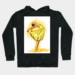 Ballerina Yellow Dress Hoodie